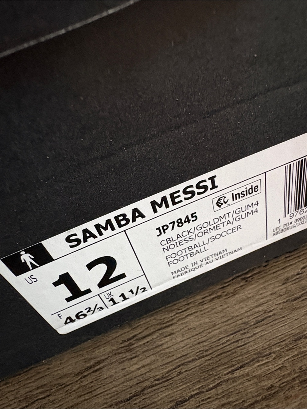 NIB [adidas] Samba Messi Indoor Soccer Shoes Sneakers Pink/Black Men’s 12 - Picture 15 of 15